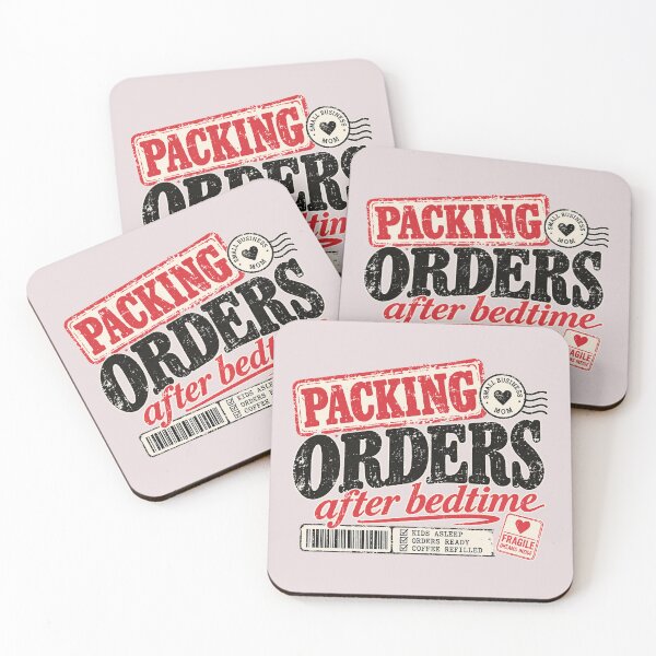 Item preview, Packing Orders After Bedtime – Small Business Mom designed and sold by dr-Hana.