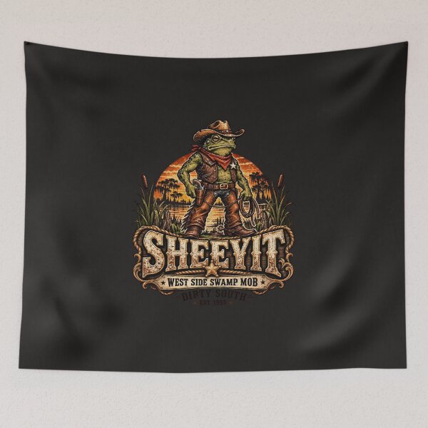 Item preview, Sheeyit Swamp Sheriff Frog designed and sold by AwesomeBeyondLimits.