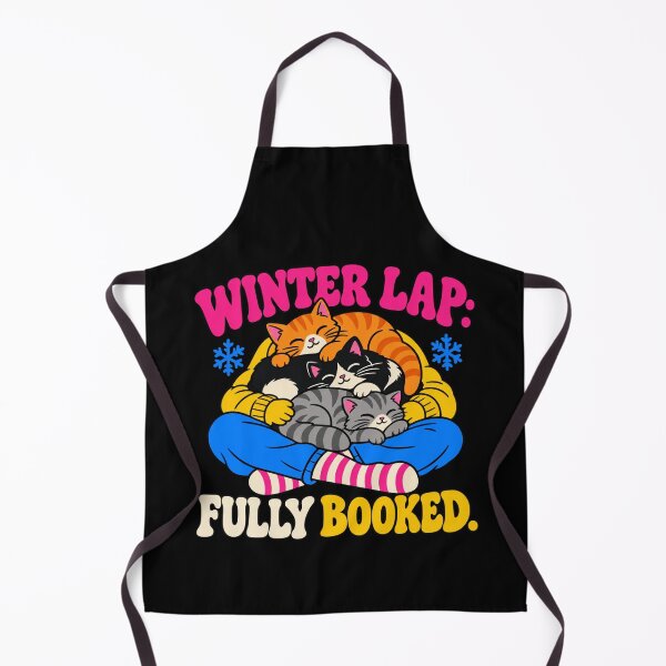 Item preview, Winter Lap Fully Booked Cat Lover Winter Humor designed and sold by DreamLayerStudio.