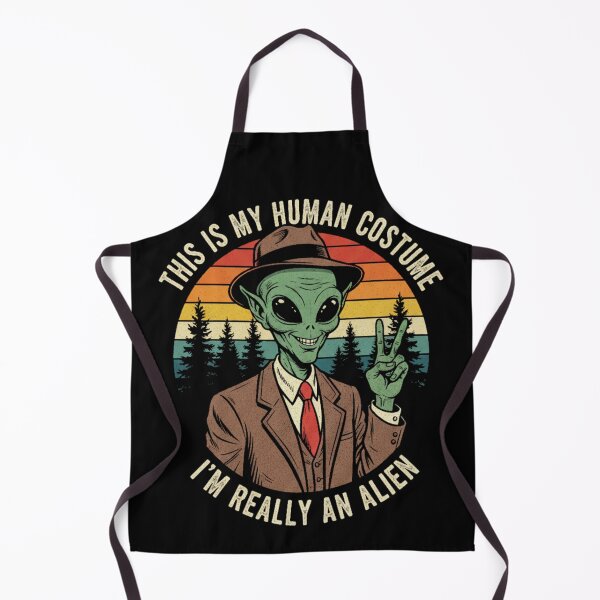 Item preview, This Is My Human Costume I'm Really An Alien Suit Retro Vintage  designed and sold by CF_VintageDesign.