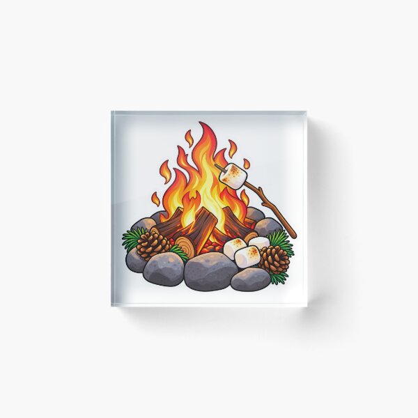 Item preview, Marshmallow campfire  designed and sold by FriendlyManitoba.