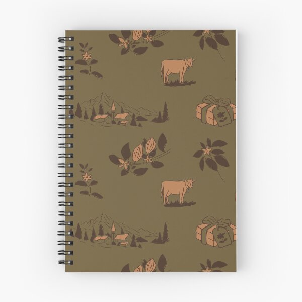 Item preview, Swiss Alpine Chocolate Toile Olive Cocoa A8 designed and sold by MaddaMom.
