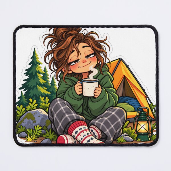 Item preview, Lazy morning at the campground designed and sold by FriendlyManitoba.