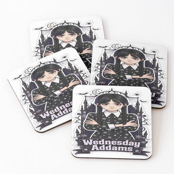 Item preview, Wednesday Addams Name Banner Showcase Sticker - Halloween designed and sold by Lesley D.
