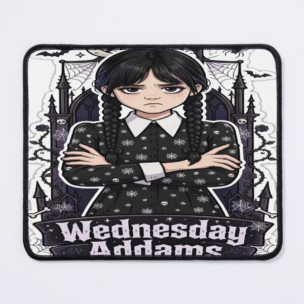 Item preview, Wednesday Addams Name Banner Showcase Sticker - Halloween designed and sold by Lesley D.