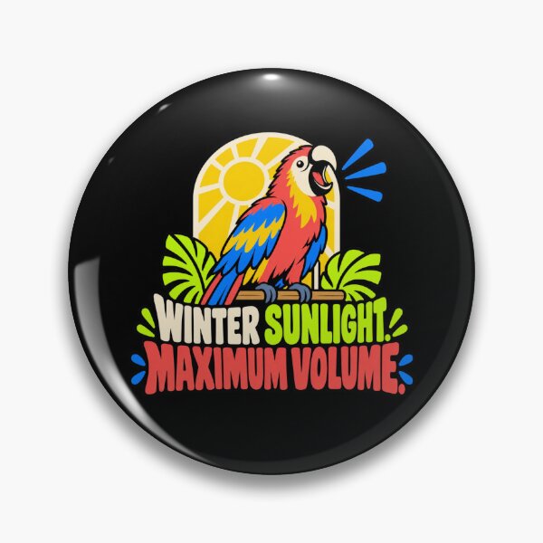 Item preview, Winter Sunlight Maximum Volume Loud Parrot Winter Humor designed and sold by DreamLayerStudio.