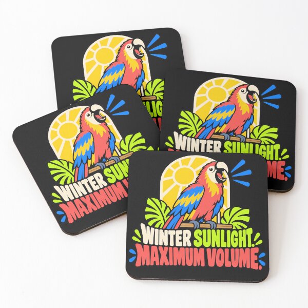 Item preview, Winter Sunlight Maximum Volume Loud Parrot Winter Humor designed and sold by DreamLayerStudio.