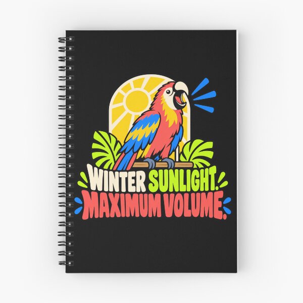 Item preview, Winter Sunlight Maximum Volume Loud Parrot Winter Humor designed and sold by DreamLayerStudio.