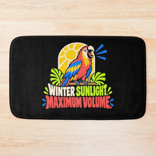 Item preview, Winter Sunlight Maximum Volume Loud Parrot Winter Humor designed and sold by DreamLayerStudio.