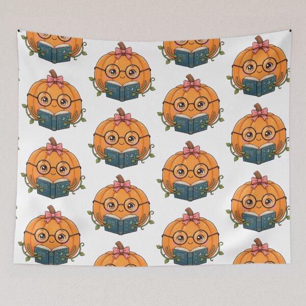 Item preview, Reading cute pumpkin designed and sold by priyankajustine.