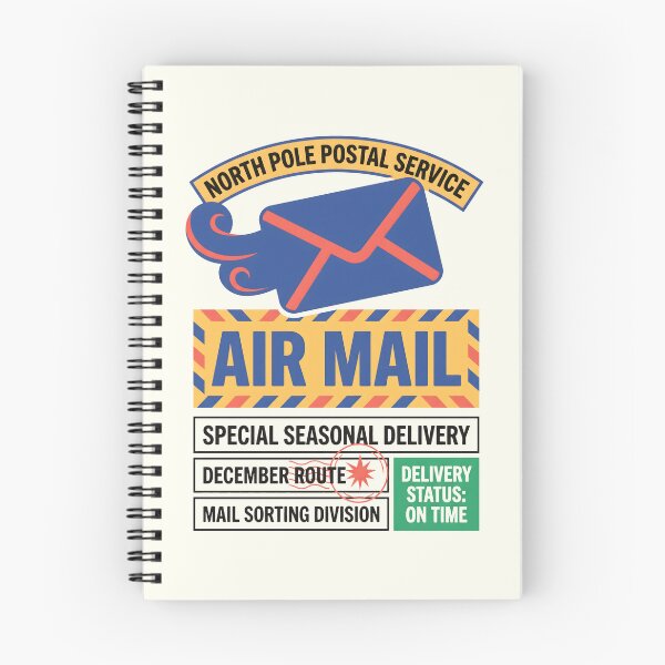 Item preview, North Pole Postal Service Air Mail Seasonal Delivery designed and sold by SplashTastic.