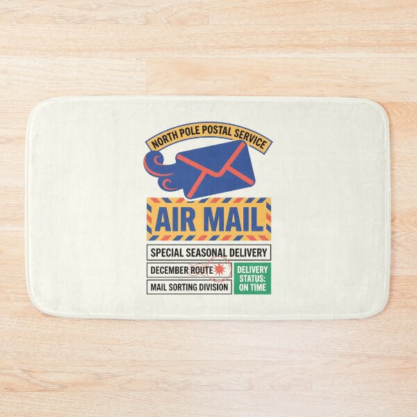 Item preview, North Pole Postal Service Air Mail Seasonal Delivery designed and sold by SplashTastic.