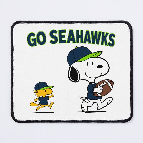 Item preview, Snoopy & Woodstock Seattle Seahawks Football Retro F640 designed and sold by GLUVY-THEME.