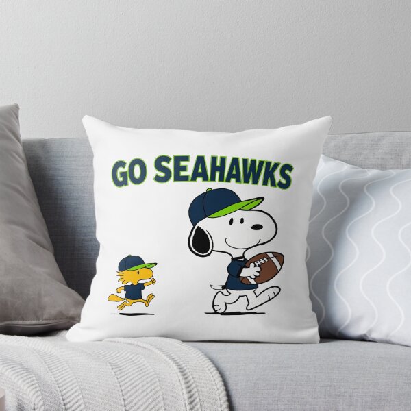 Item preview, Snoopy & Woodstock Seattle Seahawks Football Retro F640 designed and sold by GLUVY-THEME.