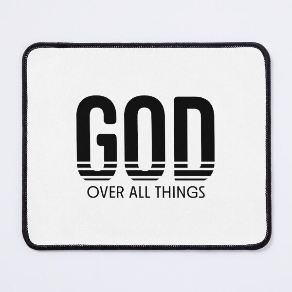 Item preview, God Over All Things – Christian Faith Typography T-Shirt Design designed and sold by CrossCrafted.
