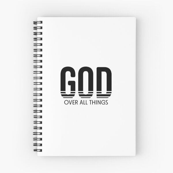 Item preview, God Over All Things – Christian Faith Typography T-Shirt Design designed and sold by CrossCrafted.
