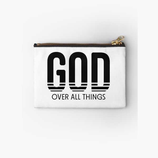 Item preview, God Over All Things – Christian Faith Typography T-Shirt Design designed and sold by CrossCrafted.
