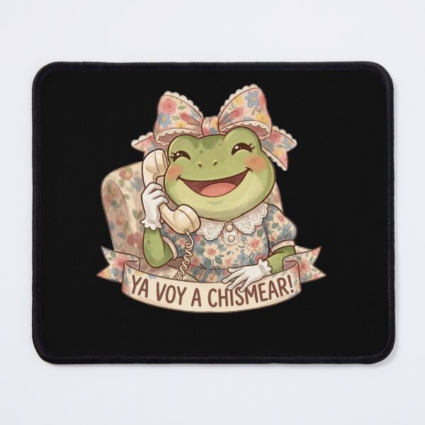 Item preview, Ya Voy A Chismear Cute Frog Phone Gossip designed and sold by BeaBuzz.
