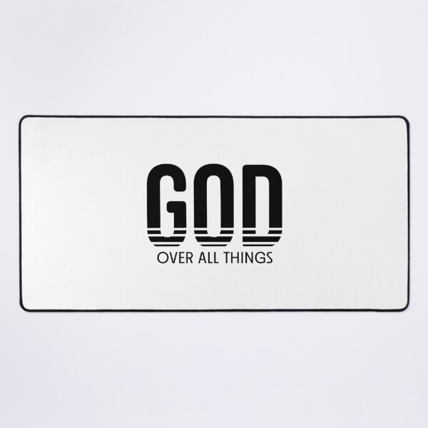 Item preview, God Over All Things – Christian Faith Typography T-Shirt Design designed and sold by CrossCrafted.