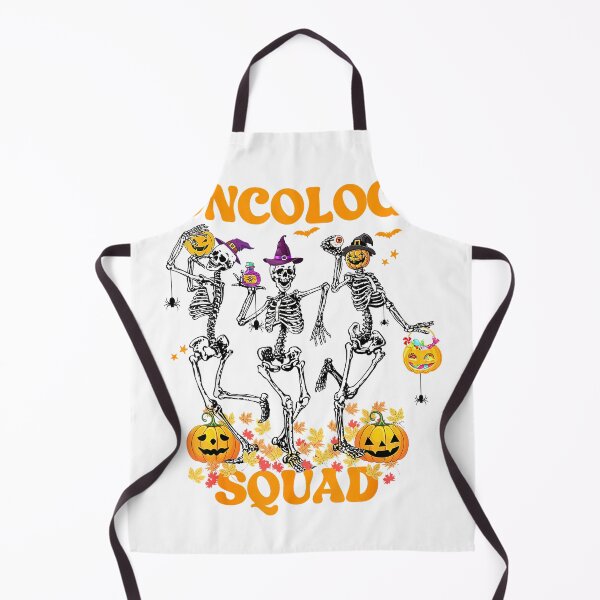 Item preview, Oncology Squad Skeleton Pumpkin Fall Leaves Spooky Halloween T-Shirt designed and sold by bunnymoon stickers.
