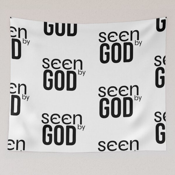 Item preview, Seen By God – Christian Faith Typography T-Shirt Design designed and sold by CrossCrafted.