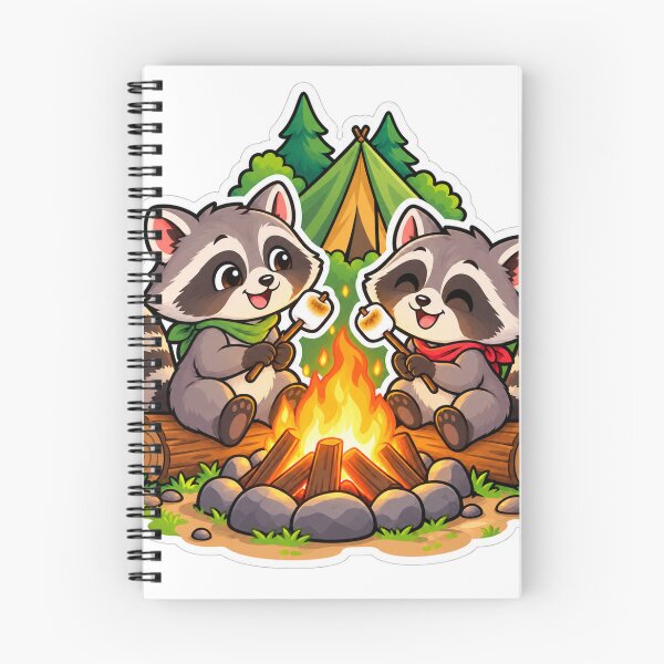 Item preview, Raccoons by the fire designed and sold by FriendlyManitoba.