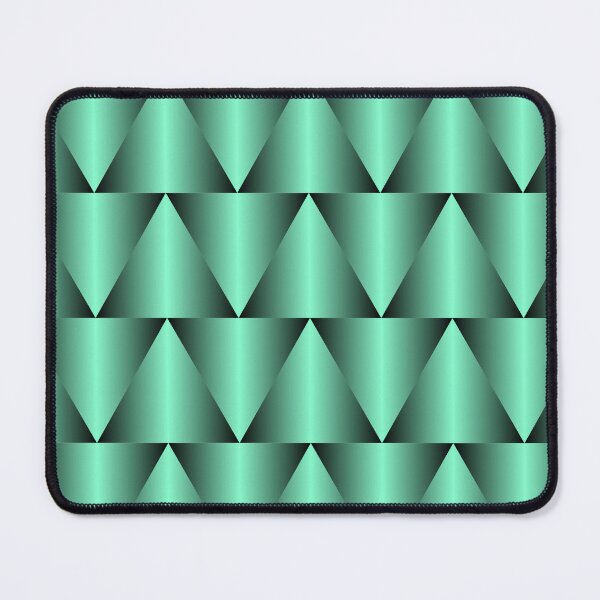 Item preview, Geometric Turquoise Green Triangle Pattern designed and sold by István Beresnyák.