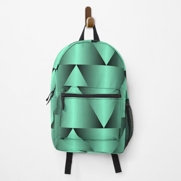 Item preview, Geometric Turquoise Green Triangle Pattern designed and sold by István Beresnyák.
