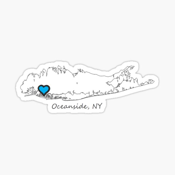 Item preview, Oceanside NY Blue Heart designed and sold by jbonacasa55.