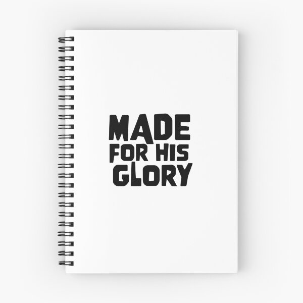 Item preview, Made For His Glory – Christian Faith Typography T-Shirt Design designed and sold by CrossCrafted.