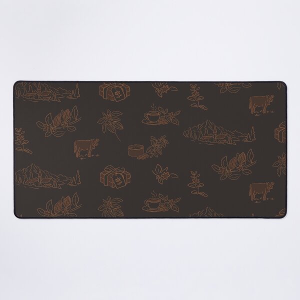 Item preview, Swiss Alpine Chocolate Toile Dark Espresso A5 designed and sold by MaddaMom.