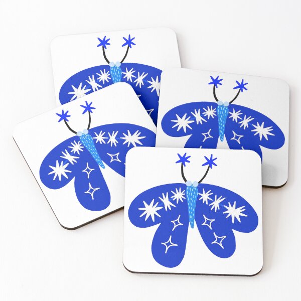 Item preview, Blue Sparkle Butterfly Whimsical Nature designed and sold by KupuKupu Malam.