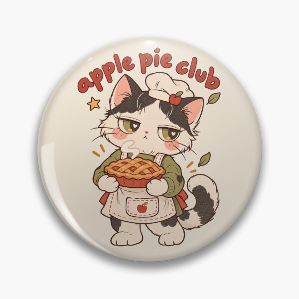 Item preview, Apple Pie Cat Cozy Fall Illustration designed and sold by thatsmaddierose.