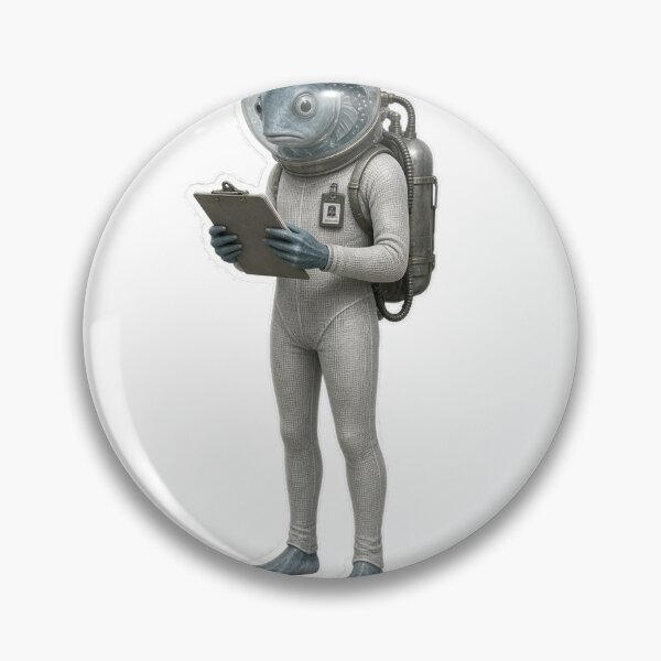 Item preview, Dungeon Crawler Carl Bored Fish Bureaucrat Clipboard LitRPG Alien Fan Art designed and sold by BrashBear.