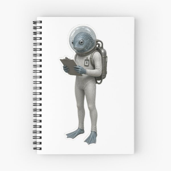 Item preview, Dungeon Crawler Carl Bored Fish Bureaucrat Clipboard LitRPG Alien Fan Art designed and sold by BrashBear.