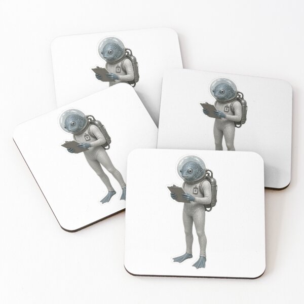 Item preview, Dungeon Crawler Carl Bored Fish Bureaucrat Clipboard LitRPG Alien Fan Art designed and sold by BrashBear.