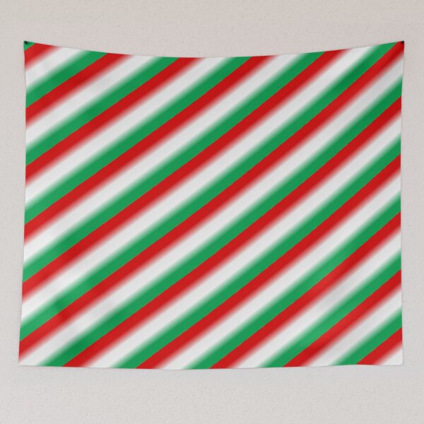 Item preview, Diagonal Red Green Gradient Stripes designed and sold by István Beresnyák.