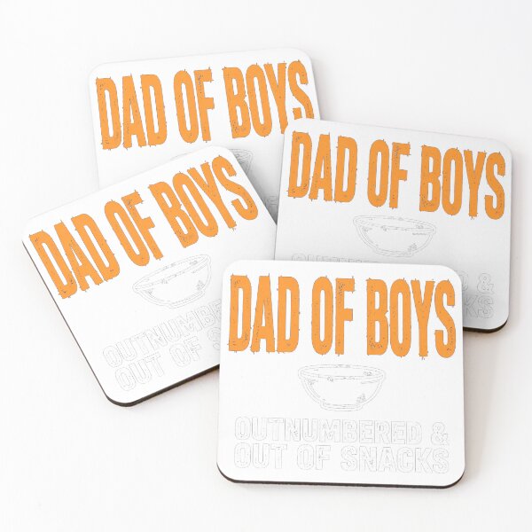 Item preview, Outnumbered & Out Of Snacks — Funny Dad of Boys Shirt designed and sold by knoxhustle.