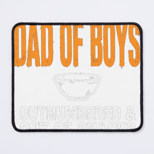 Item preview, Outnumbered & Out Of Snacks — Funny Dad of Boys Shirt designed and sold by knoxhustle.