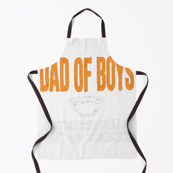 Item preview, Outnumbered & Out Of Snacks — Funny Dad of Boys Shirt designed and sold by knoxhustle.