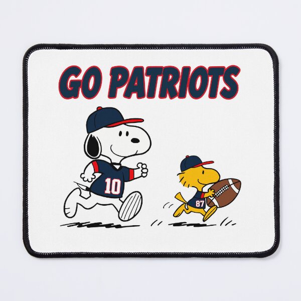 Item preview, Snoopy & Woodstock New England Patriots Football Retro F642 designed and sold by GLUVY-THEME.