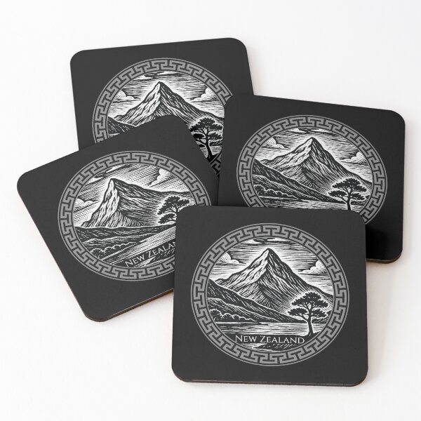 Item preview, New Zealand Vintage Woodcut Art designed and sold by Thistle-TShop.