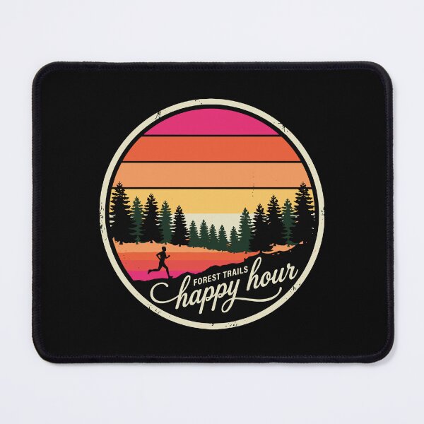 Item preview, Forest Trails Happy Hour Trail Runner Outdoor Enthusiast designed and sold by SofiBlair.
