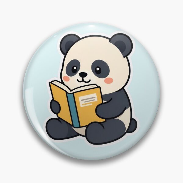 Item preview, Cute Panda Reading Book Sticker designed and sold by PrimeRootsArt.