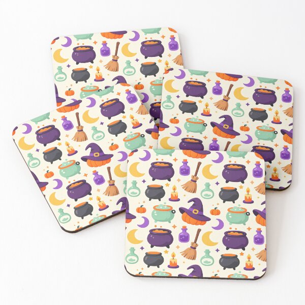 Item preview, Cute Witch Halloween Cauldron Pattern designed and sold by Mimoshi ⭐⭐⭐⭐⭐.