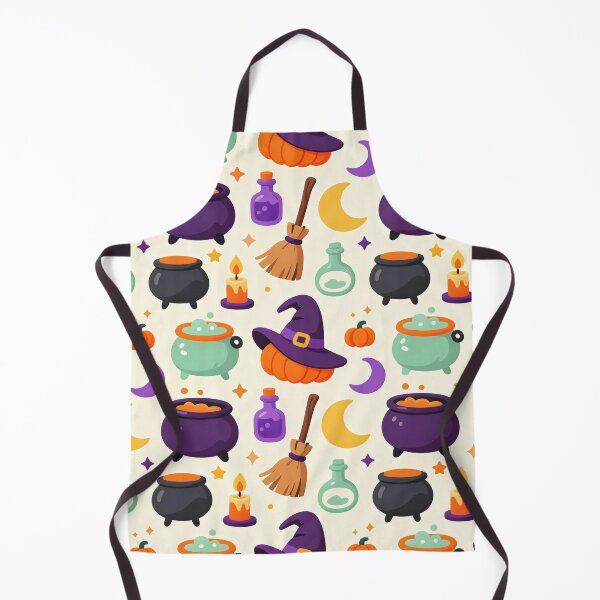 Item preview, Cute Witch Halloween Cauldron Pattern designed and sold by Mimoshi ⭐⭐⭐⭐⭐.