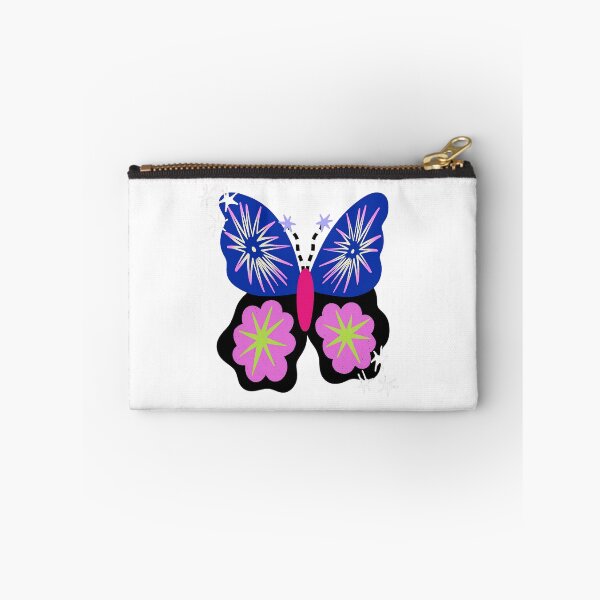 Item preview, Whimsical Blue Pink Butterfly Floral designed and sold by KupuKupu Malam.