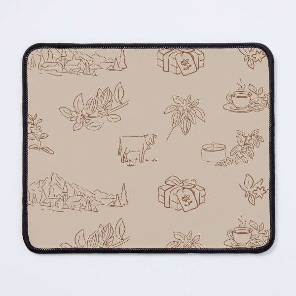 Item preview, Swiss Alpine Chocolate Toile Oatmeal Cream A4 designed and sold by MaddaMom.