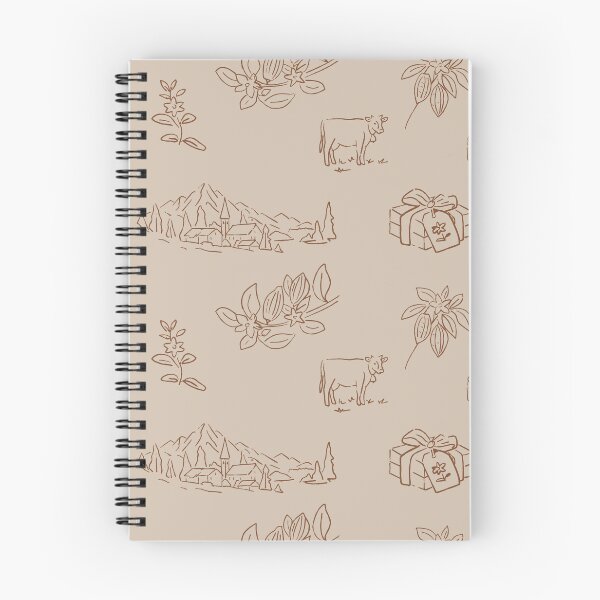 Item preview, Swiss Alpine Chocolate Toile Oatmeal Cream A4 designed and sold by MaddaMom.