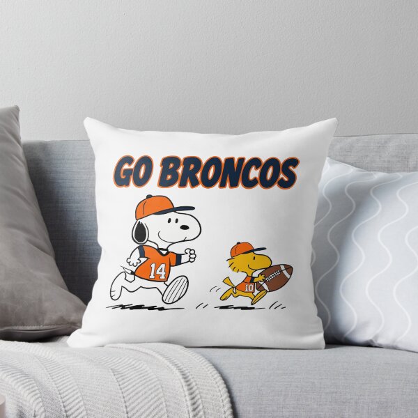 Item preview, Snoopy & Woodstock Denver Broncos Football Retro F643 designed and sold by GLUVY-THEME.